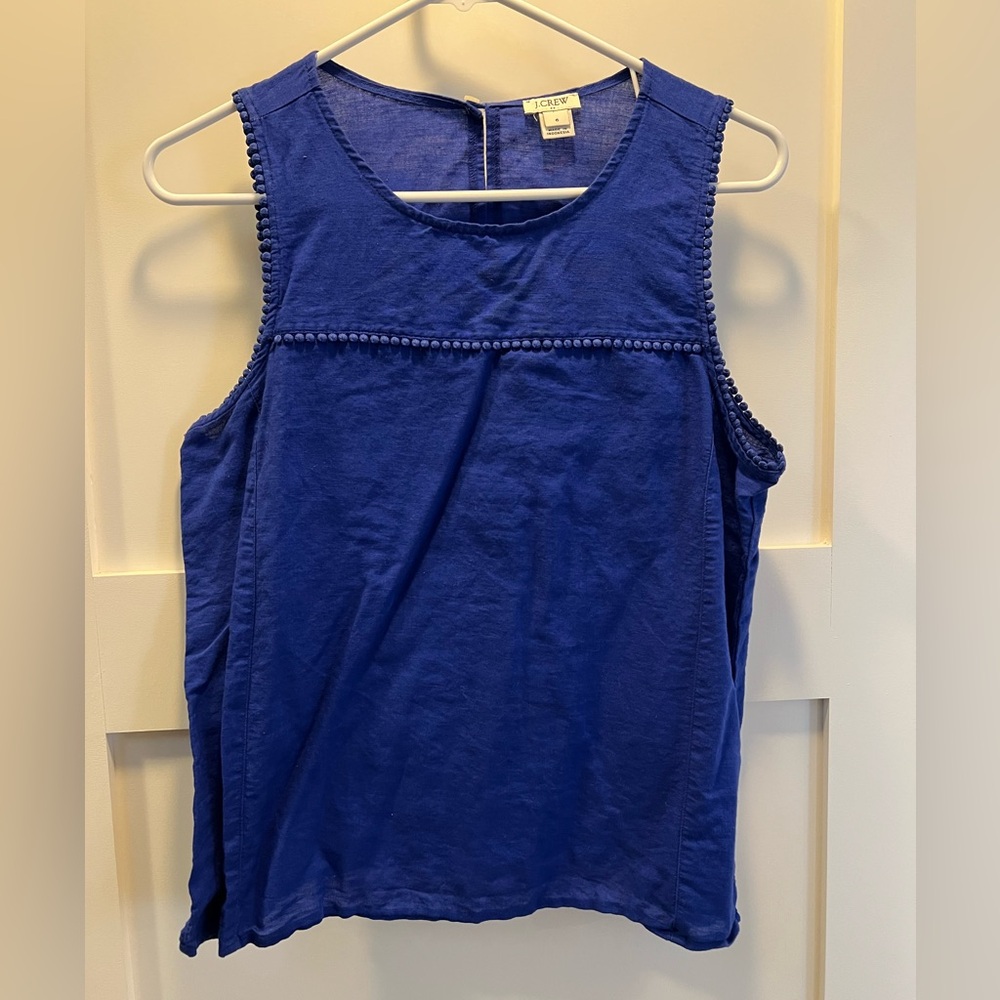 J.Crew linen cotton sleeveless top